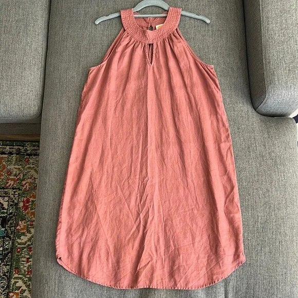 C&C California Linen Halter. Dress Medium - Picture 1 of 5